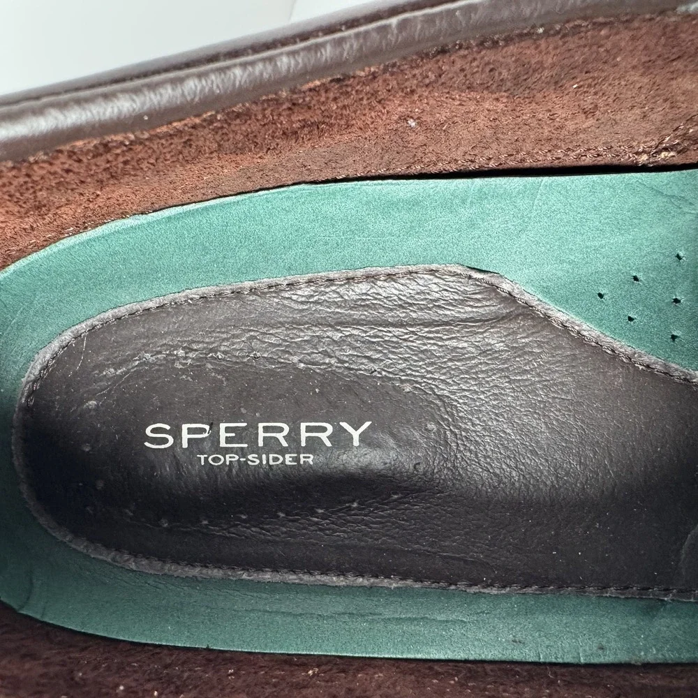 Sperry Top-Sider Mako 2-Eye Moc 0764027 Men's Size 14 beautiful Chocolate Brown